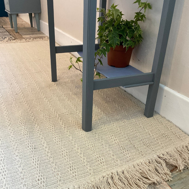 Tarkarli Natural Textured Geometric Pattern Cream Rug Second Nature Online