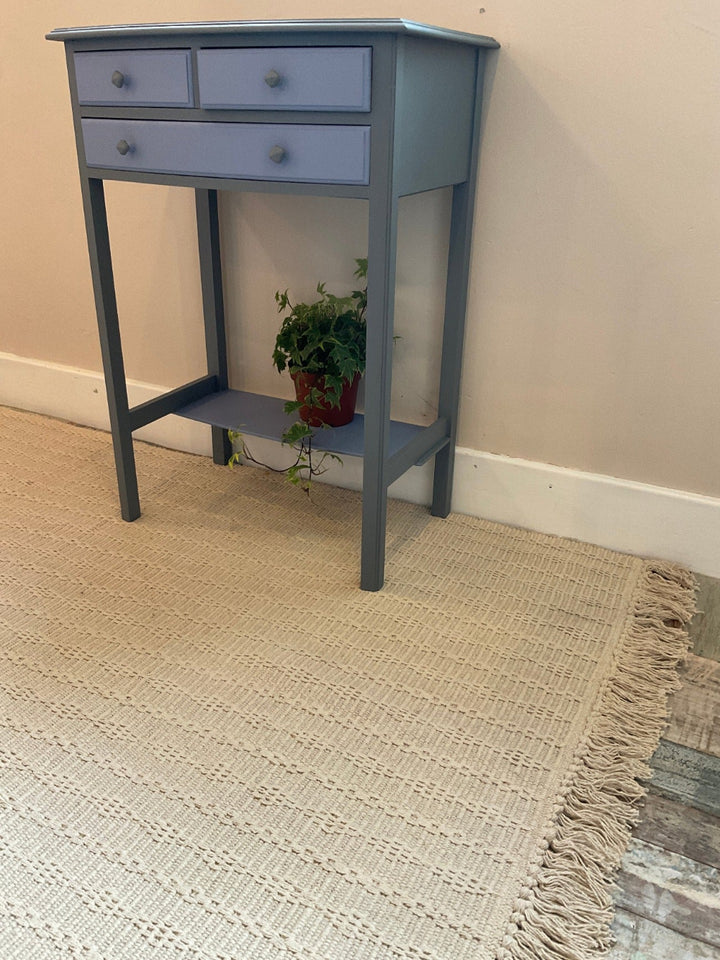 Tarkarli Plain Pattern Cream Fringed Rug Second Nature Online