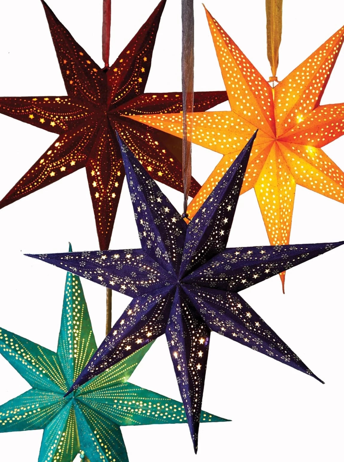 Led top star lantern