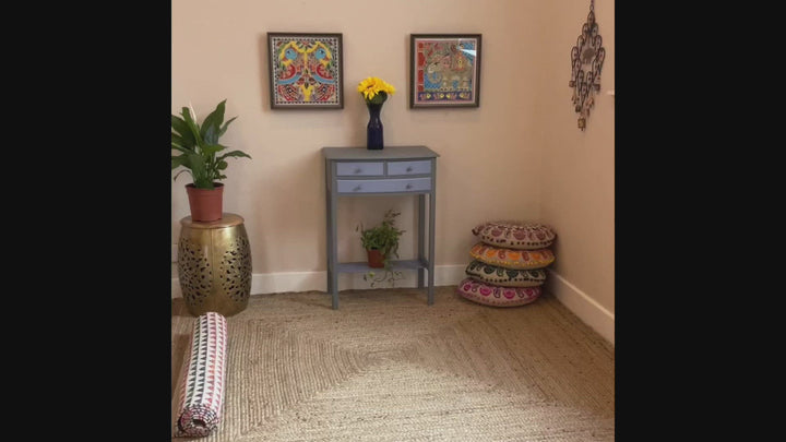 Cotton Geometric Rectangle Rug - Second Nature Online