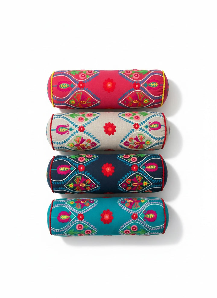 4 Bolsters in a white background