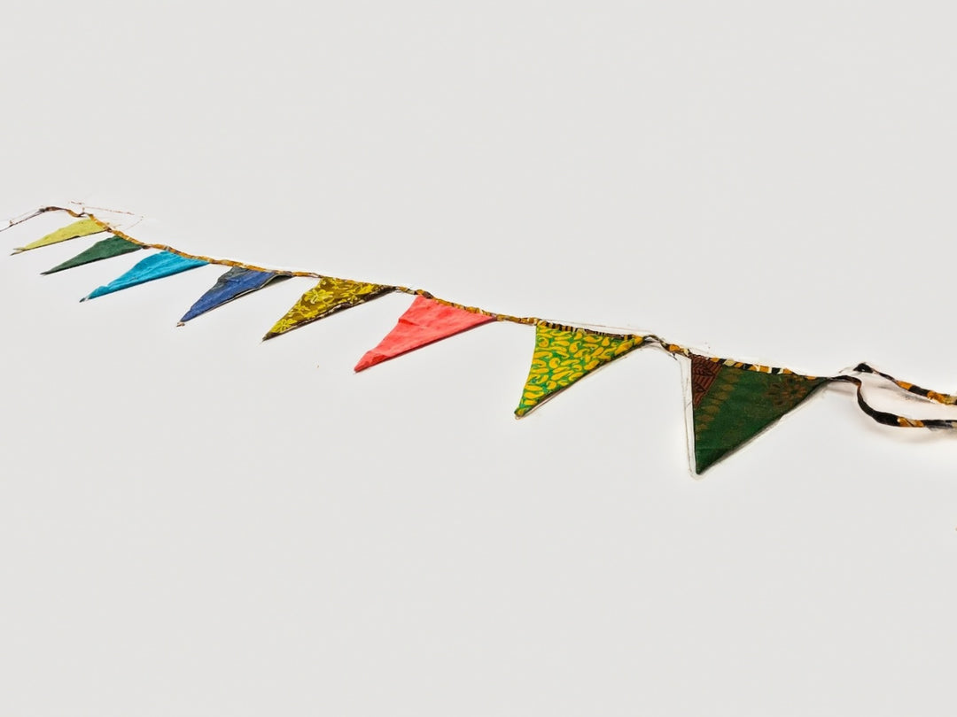 A Line Of Multi Colour Bunting