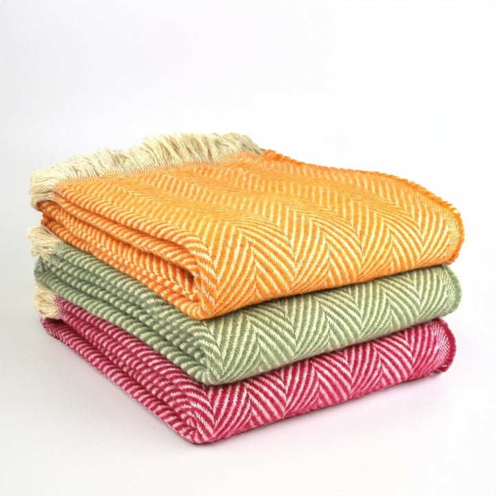All Wool Chevron Throws Second Nature Online