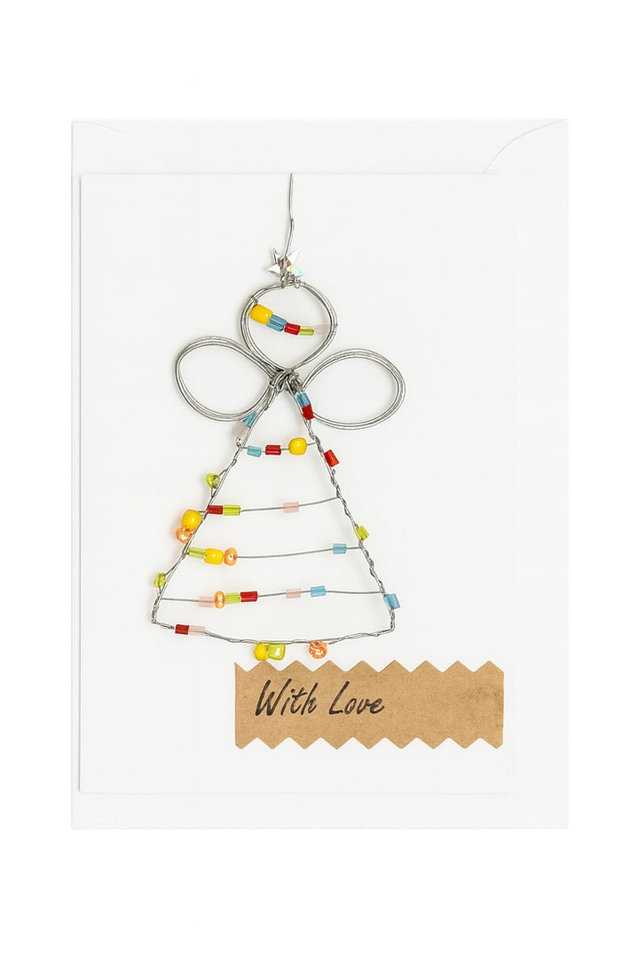 With Love – Handmade Wire Angel Gift (6cm)