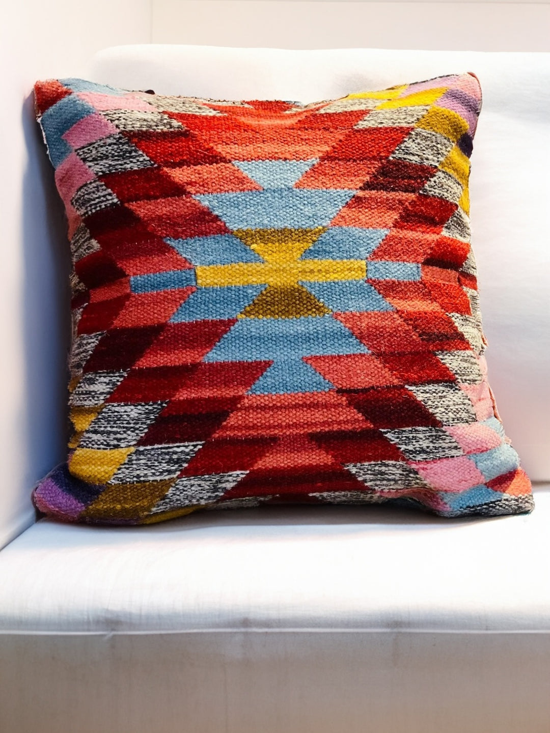 Aztec Multi Colour Kilim Cushion Cover
