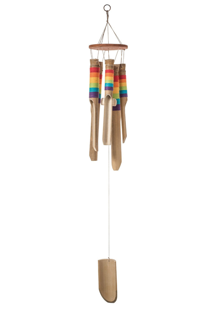 Bali Bamboo Rainbow Garden Wind Chime - Second Nature Online