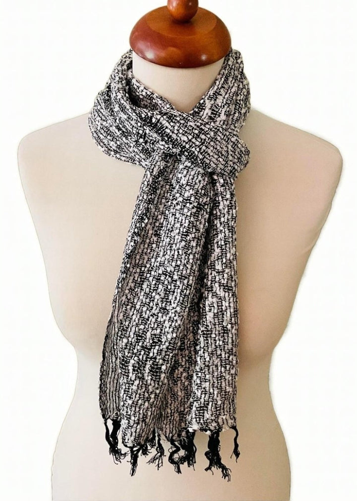 Black Silver Scarf Second Nature Online