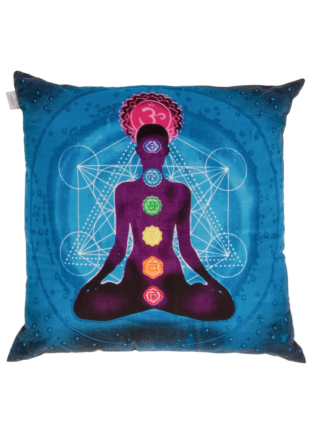 Chakra Cotton Cushion Cover Screen Print 50 cm x 50 cm