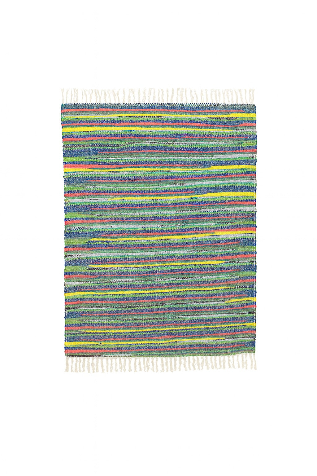 Rag rug in a white background