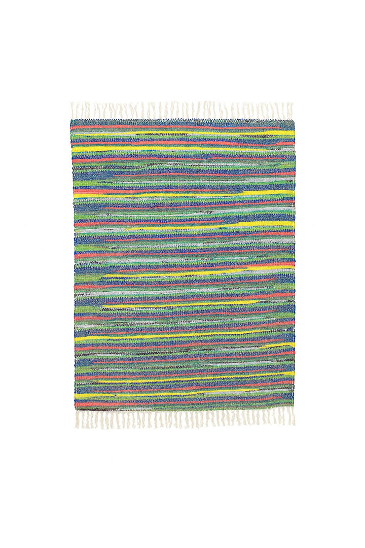Rag rug in a white background
