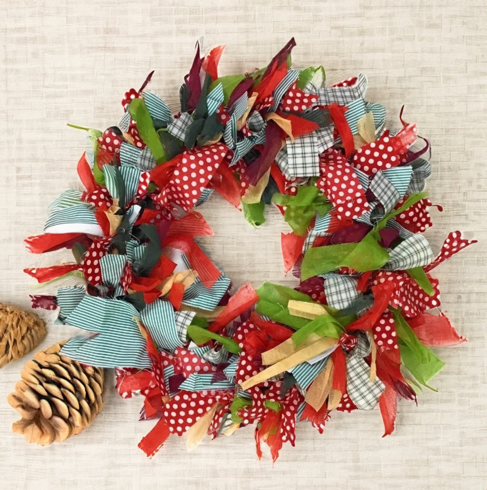 Christmas Wreath Gingham Style - Second Nature Online