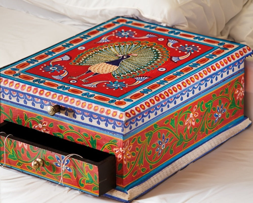 Close Up Of Peacock Jewellery Box Second Nature Online