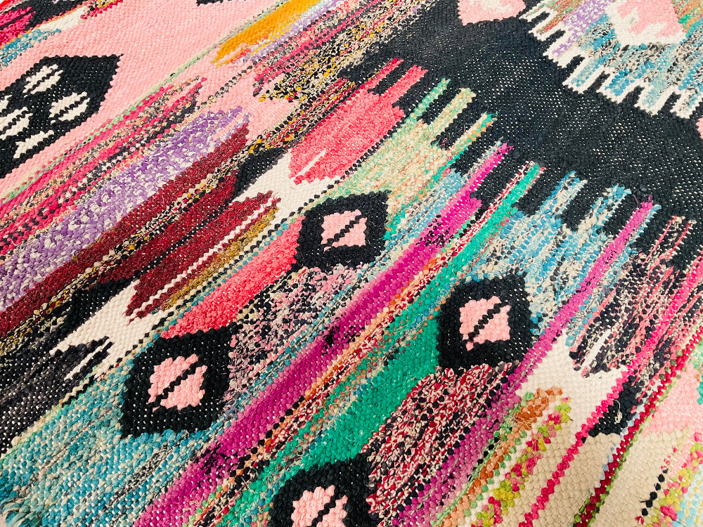Close Up Of Dhurrie Rug