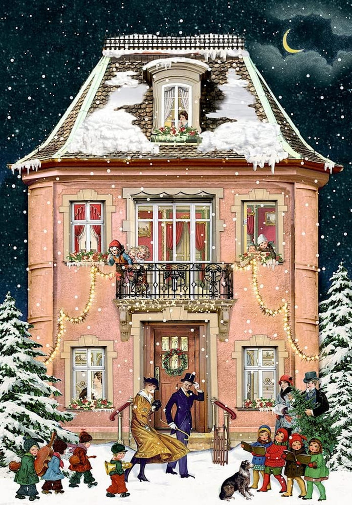 Unique Advent Christmas Calendar Cards - Premium Made in Germany - Choose From Four Victorian Houses