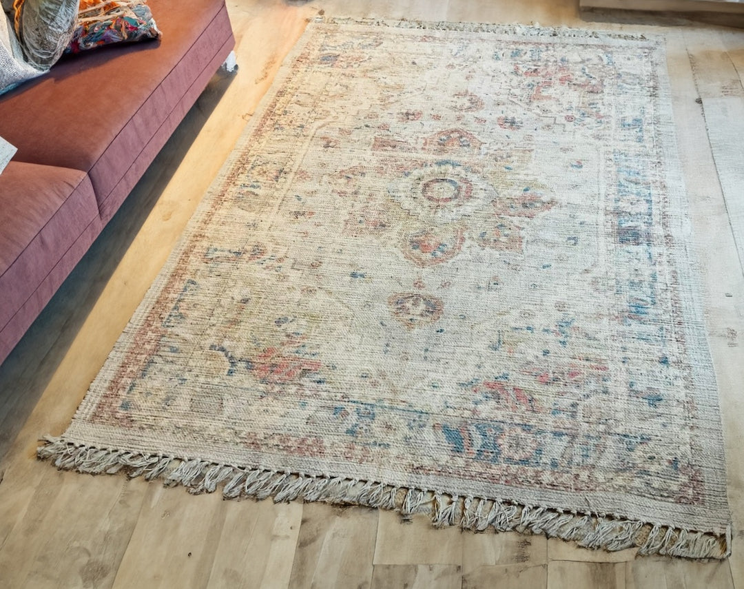 Digecal Rugs Natural Cotton Geometric Design Digital Print Rug 120 cm x 180 cm ...