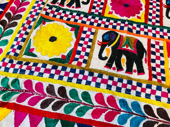 Elephant Tapestry Close Up