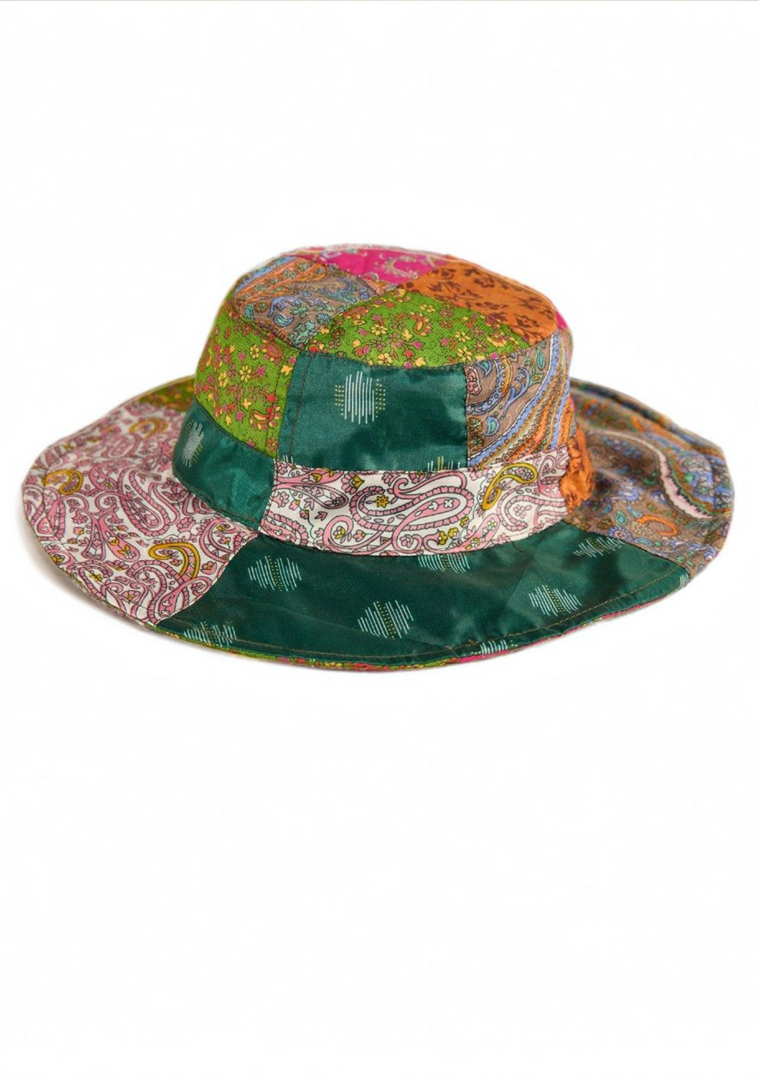 Sari Festival Sun Hat Made from Recycled Sari