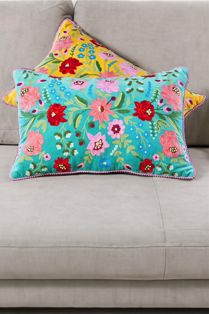 Flower Cotton Velvet Cushion Covers Second Nature Online