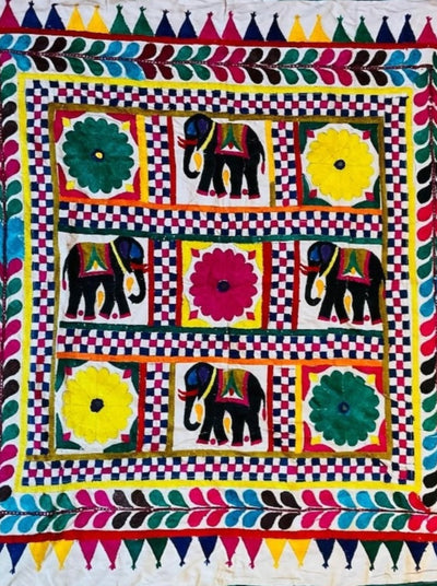 Four Black Elephant Wall Hanging Tapestry Second Nature Online