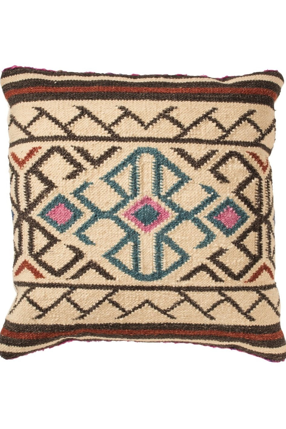 Natural Geometric Kilim Cushion Cover Second Nature Online