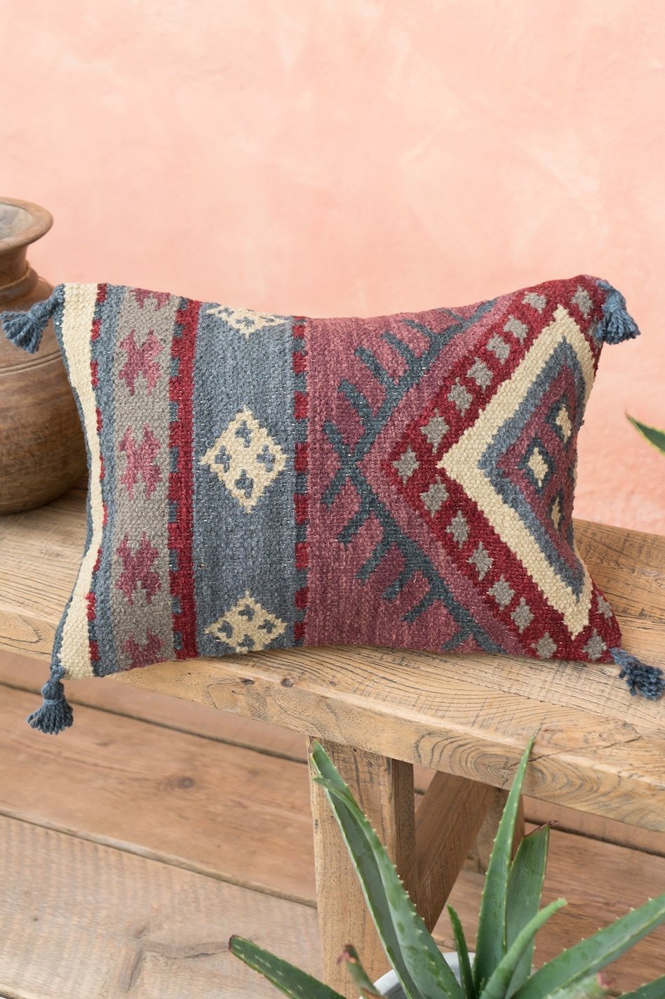 Geometroc Kilim Cushion Cover Second Nature Online