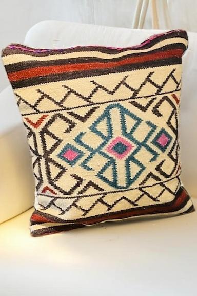 Natural Wool Cotton Kilim Cushion Cover Second Nature Online