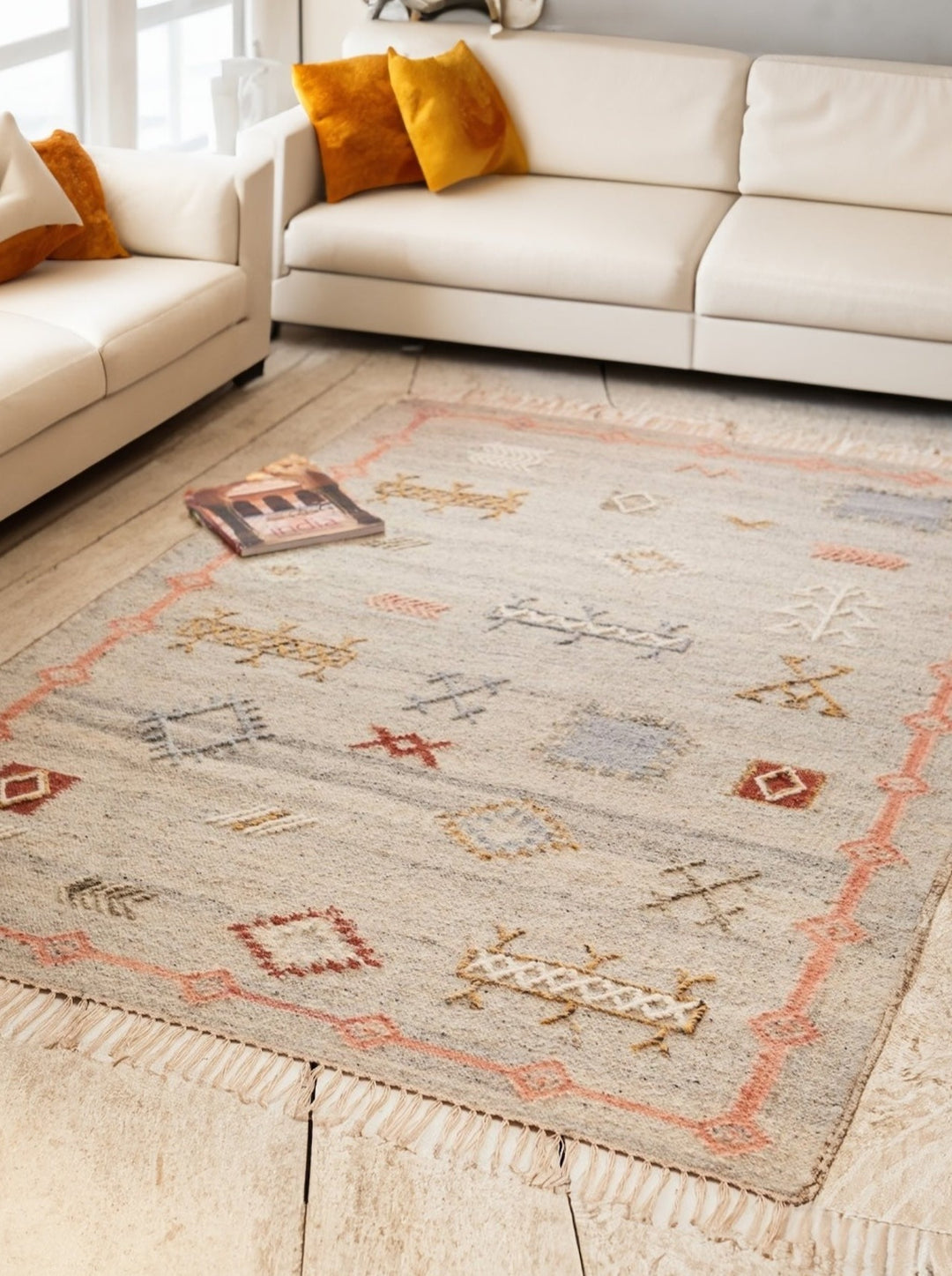 Grey Geometric Rug Second Nature Online