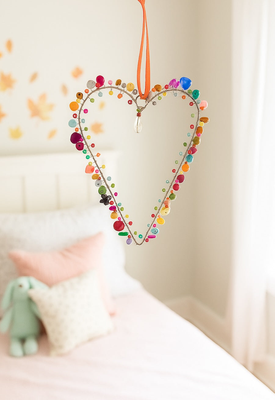 Heart Decoration Hanging In a Nursery