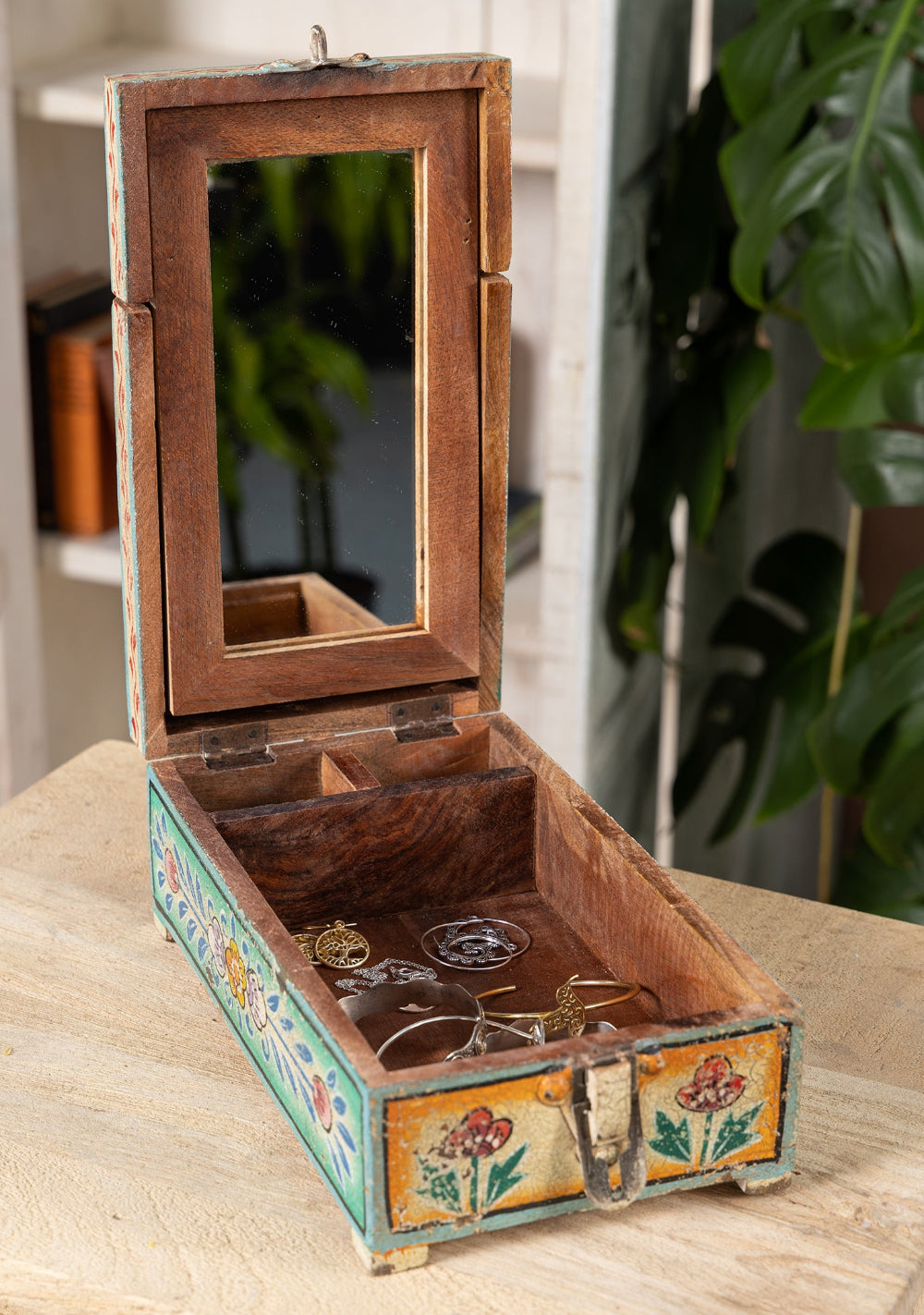 Jewellery Box With Mirror Indian Vanity Box - Second Nature Online