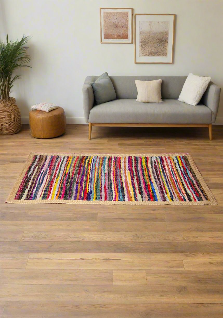 Jute Chindi Rectangular Rug Second Nature Online