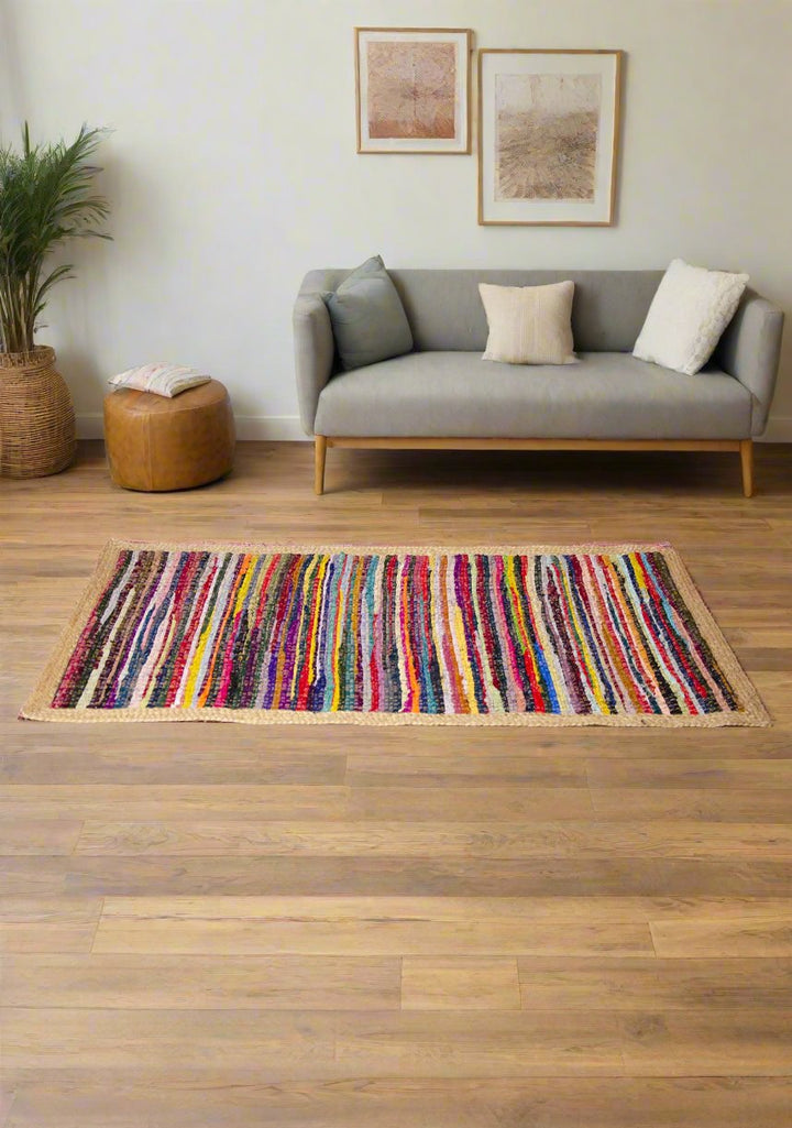 Jute Chindi Rectangular Rug Second Nature Online