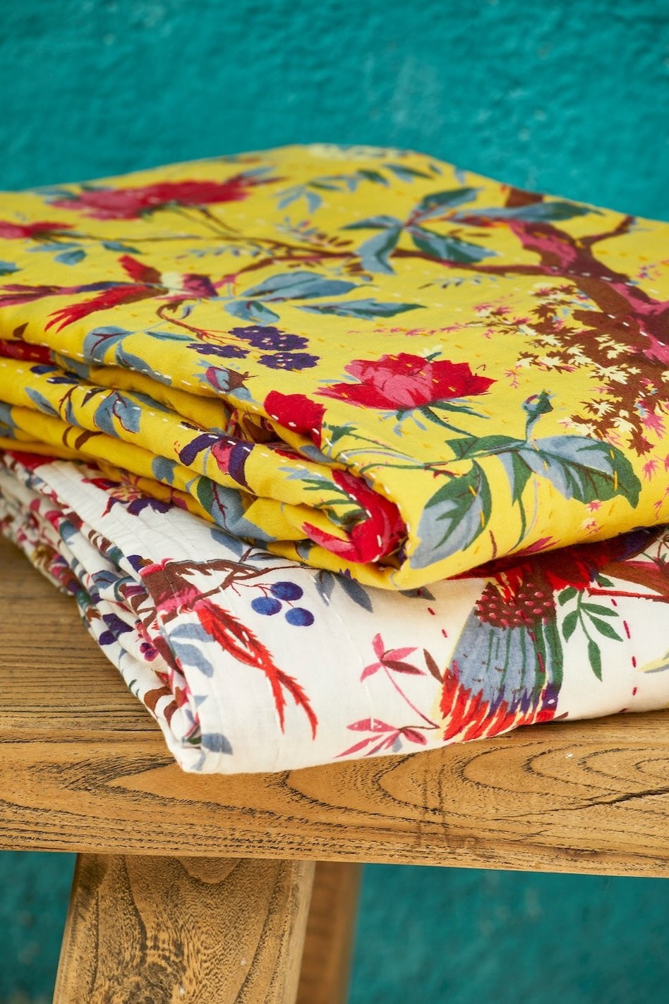 Kantha Bird of Paradise Throw Second Nature Online