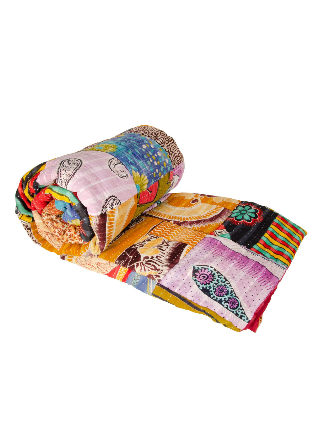 Kantha Patchwork Quilt - Second Nature Online
