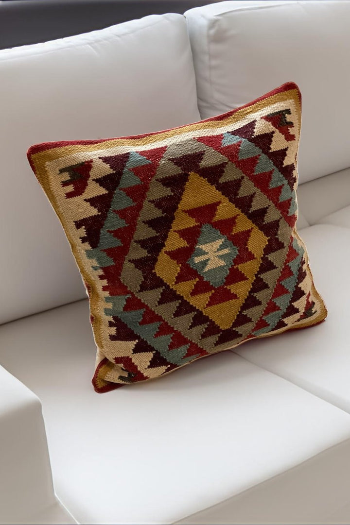 Diamond Kilim Large Cushion Cover