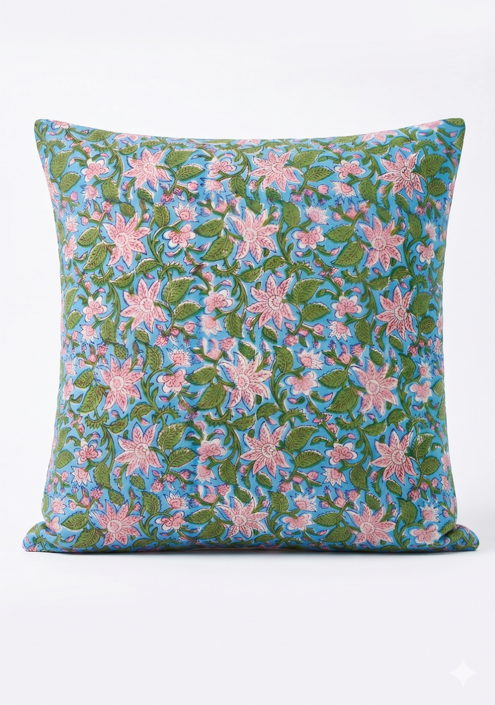 Lily Cushion Cover In a white background