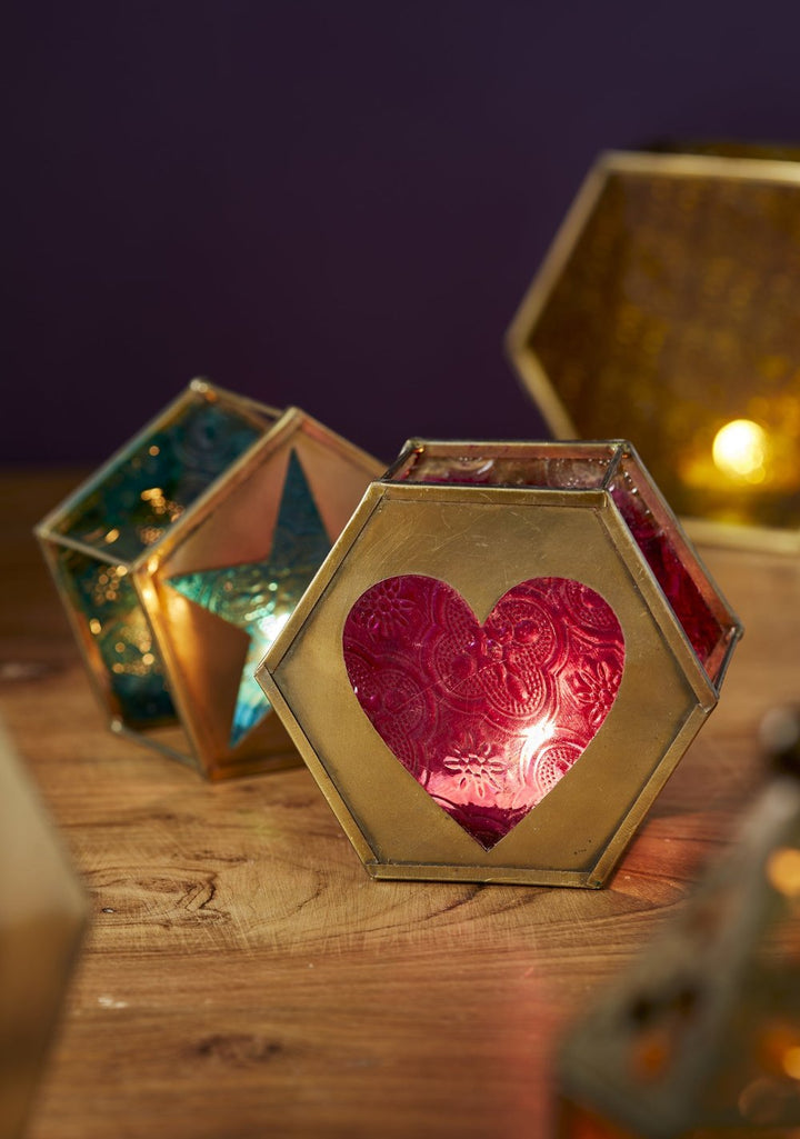 Metal Lanterns Heart and Star Designs