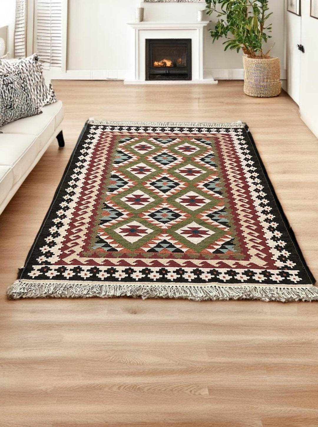 Multi Colour Kilim Second Nature Online