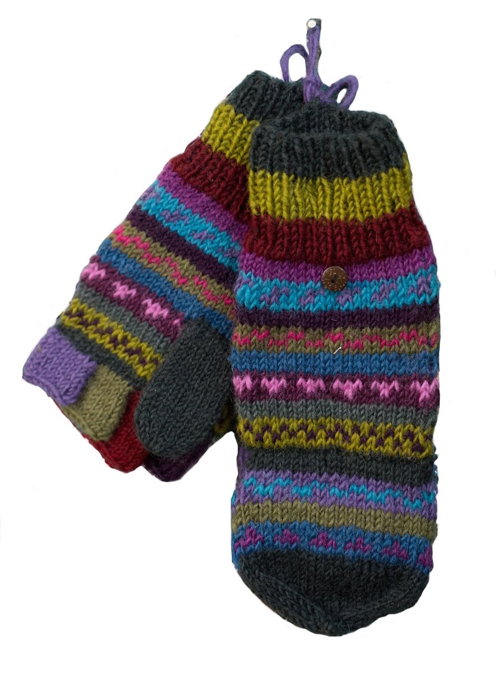 Multi Colour New Zealand Wool Hunter Gloves Second Nature Online