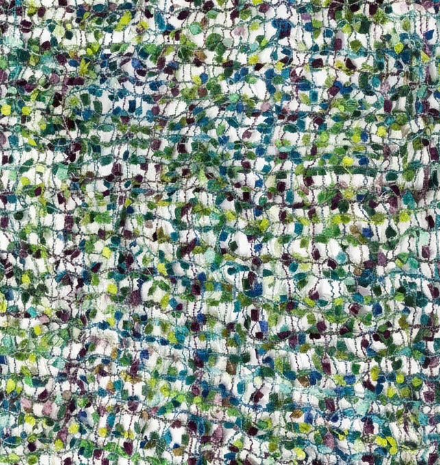 Confetti Scarf Viscose Open Weave Green Blue Multi Colours For All Seasons