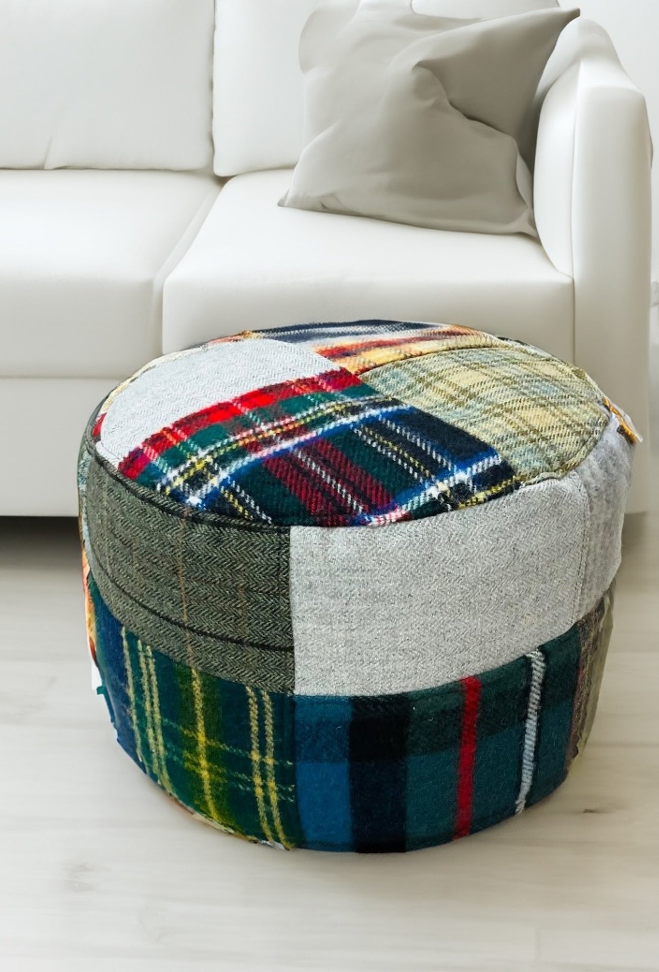 Pouf Berber - Wool pouf checkered - pouf marocain - pouf ottoman 2024 - coussin fait main - couvercle pouf-housse de coussin au sol damier pouf