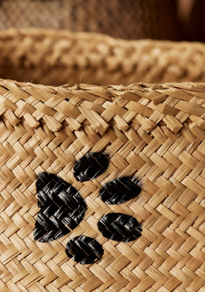 Paw Print Basket Close Up Second Nature Online
