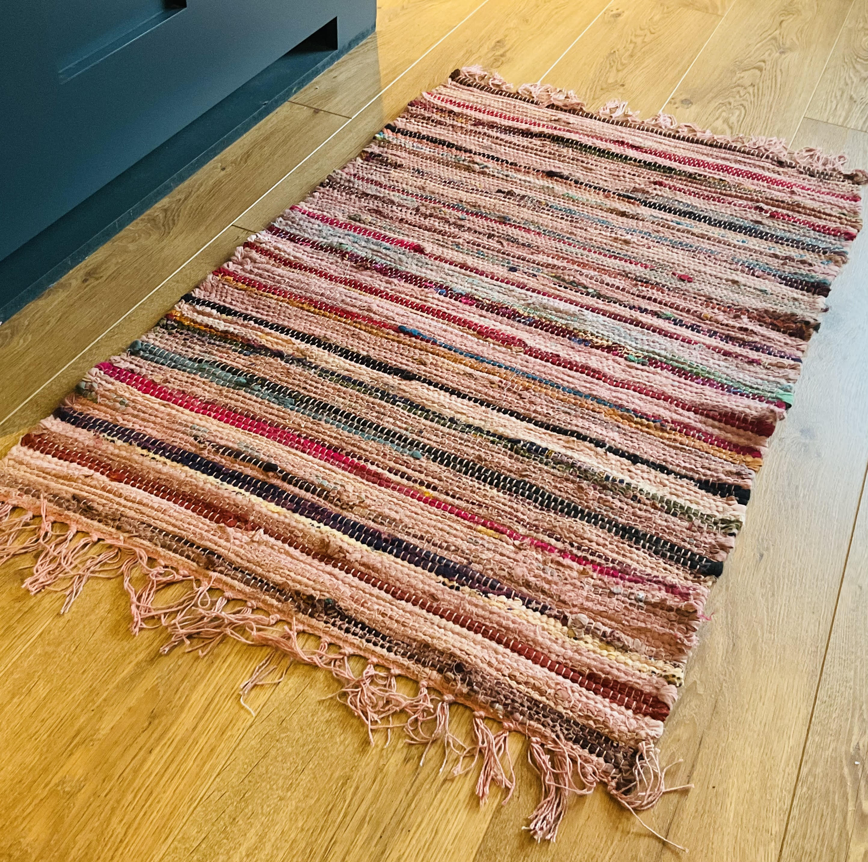 Pink Rag | Rag Rug | Second Nature Online | Cotton Rug | Rug