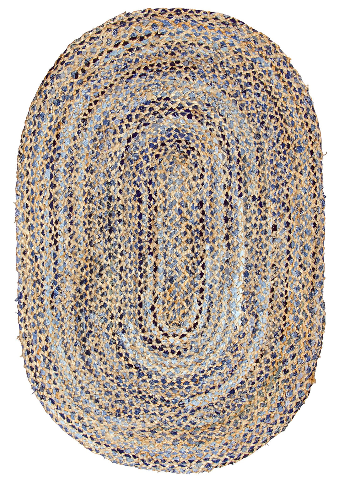 JEANNIE Oval Kids Rug Ethical Source with Recycled Denim