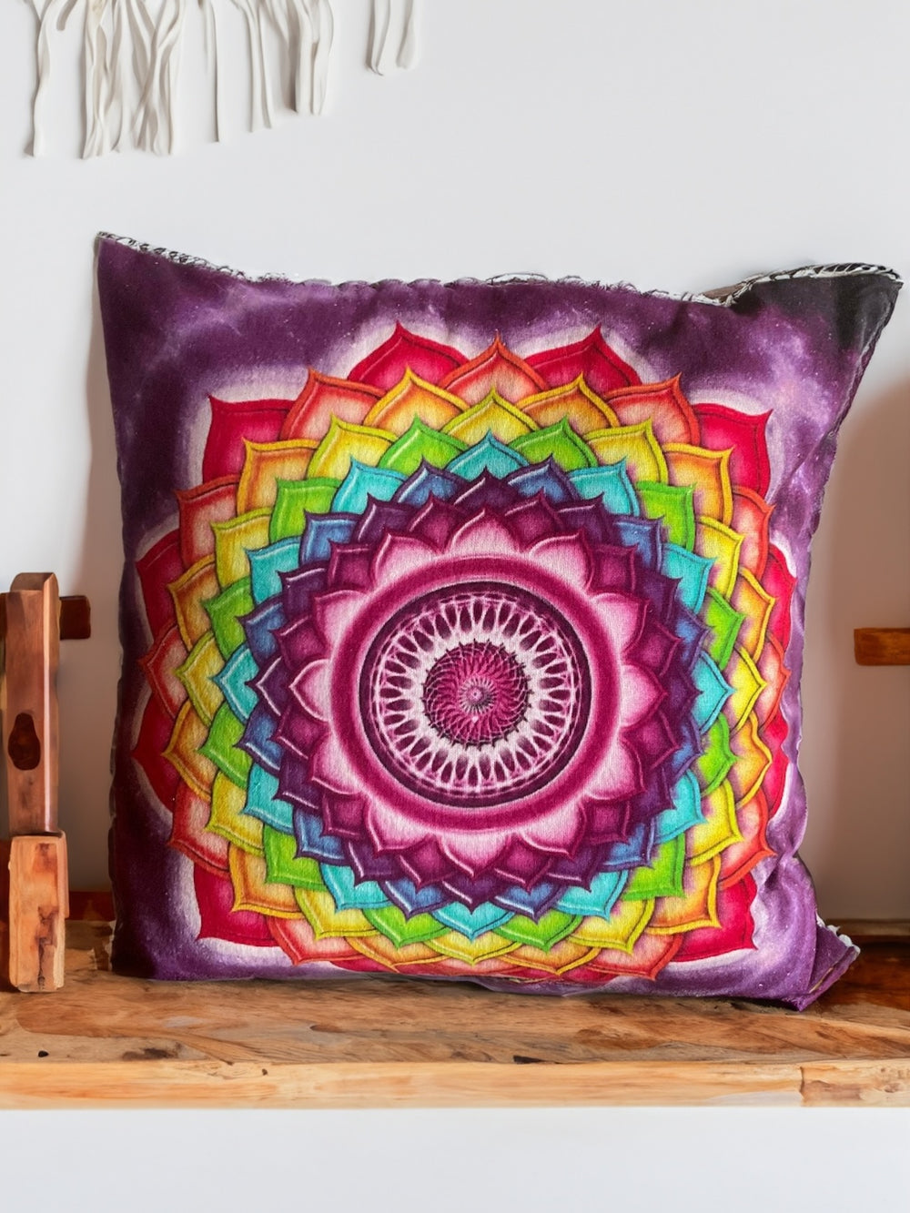 Rainbow Mandala Cushion Cover Second Nature Online