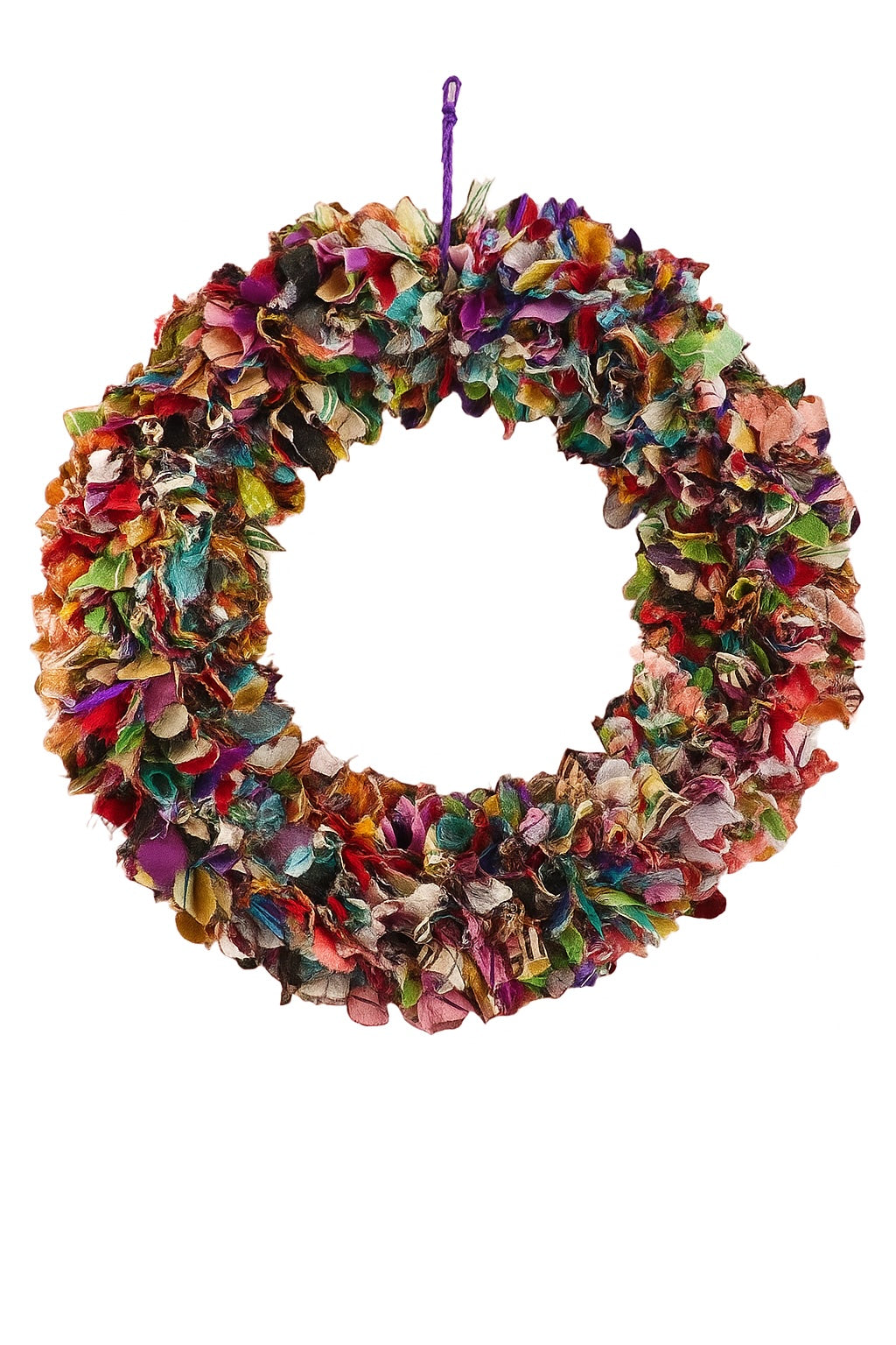 Rainbow Wreath In a White Background