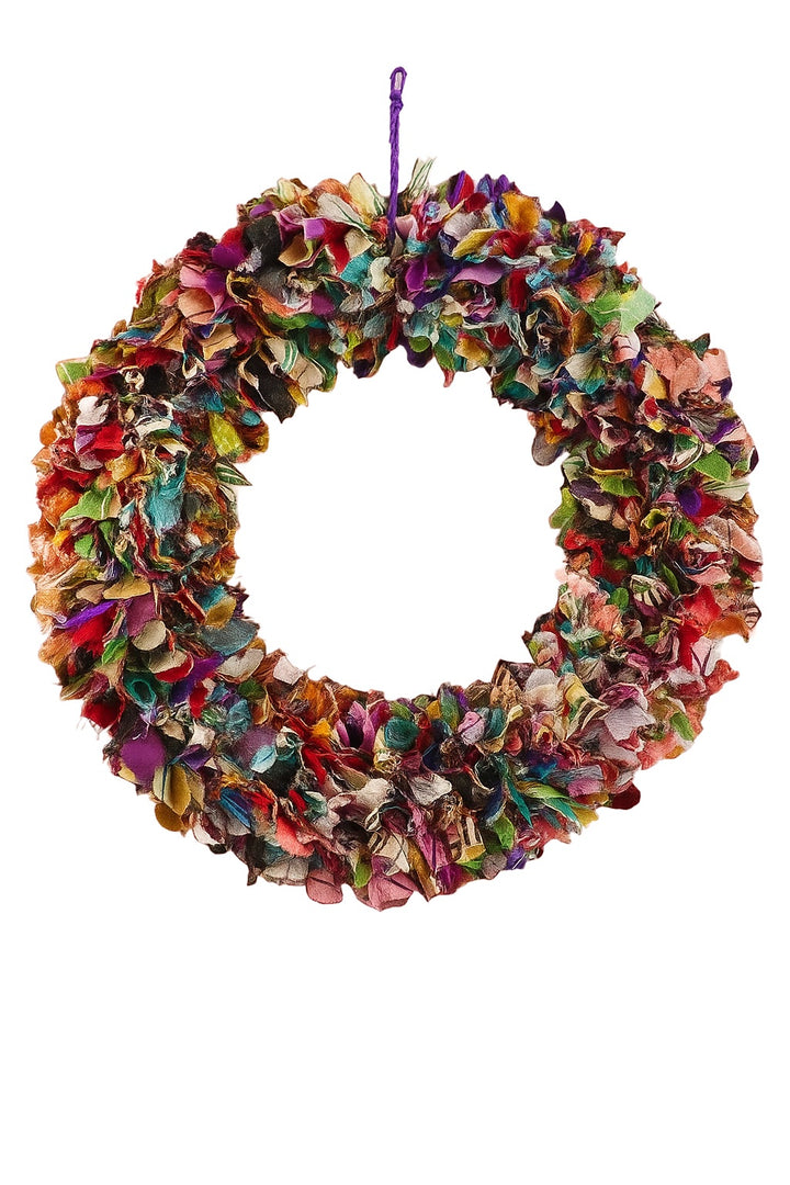 Rainbow Wreath In a White Background