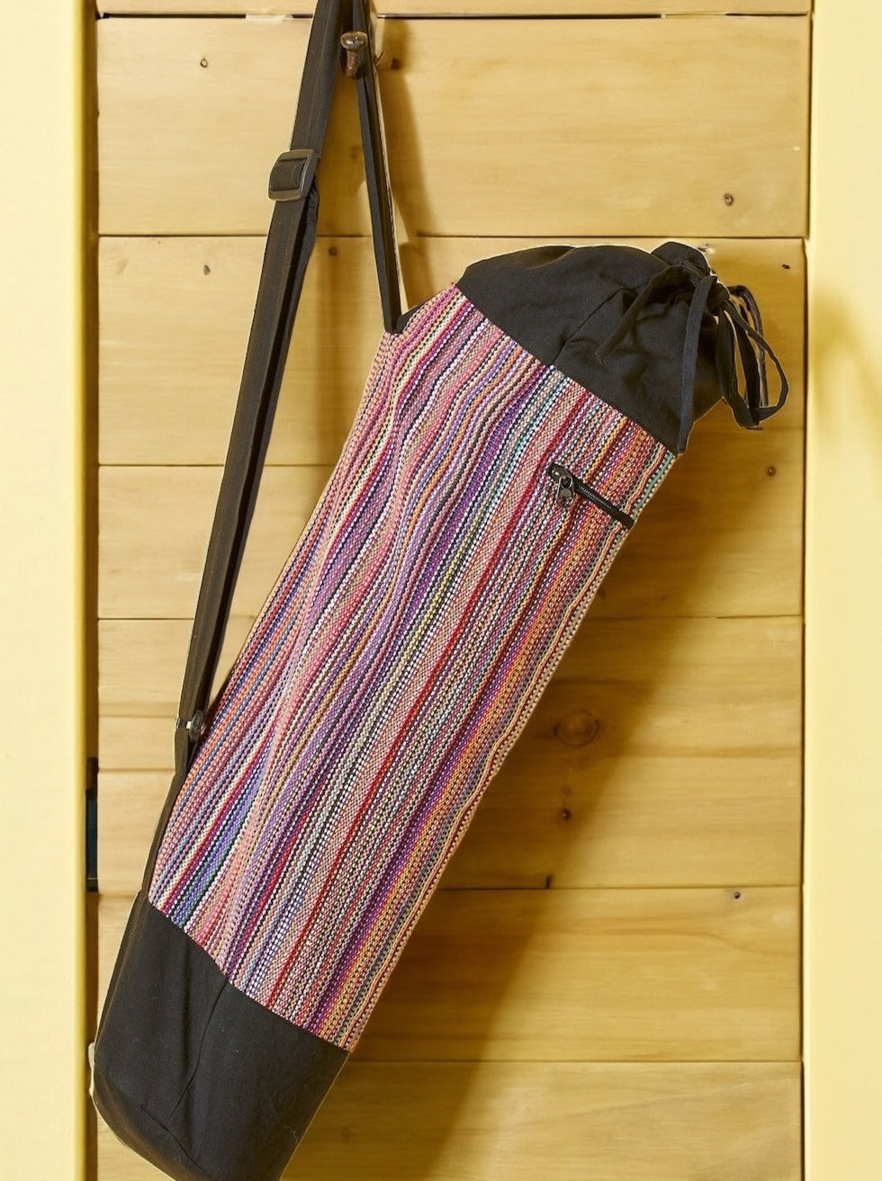 Rainbow Cotton Striped Yoga Mat Bag