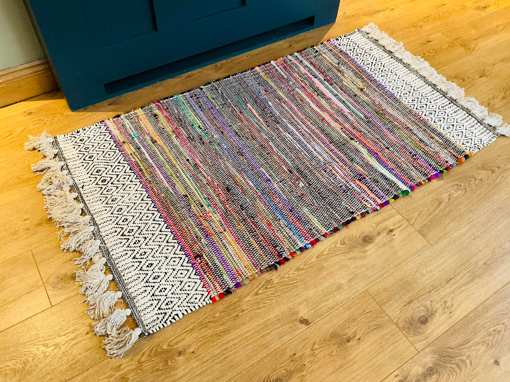 Rainbow Chenille Living Room Rug Second Nature Online