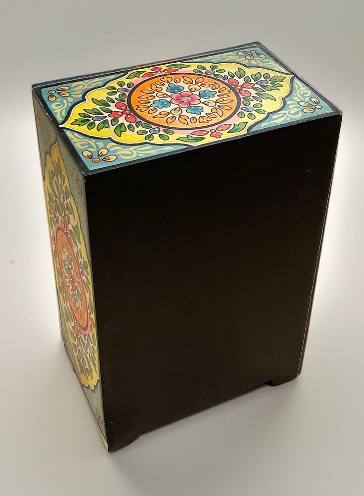 Aditya Jewellery Trinket Chest / Box Hand Painted Indian Design 7 Drawers