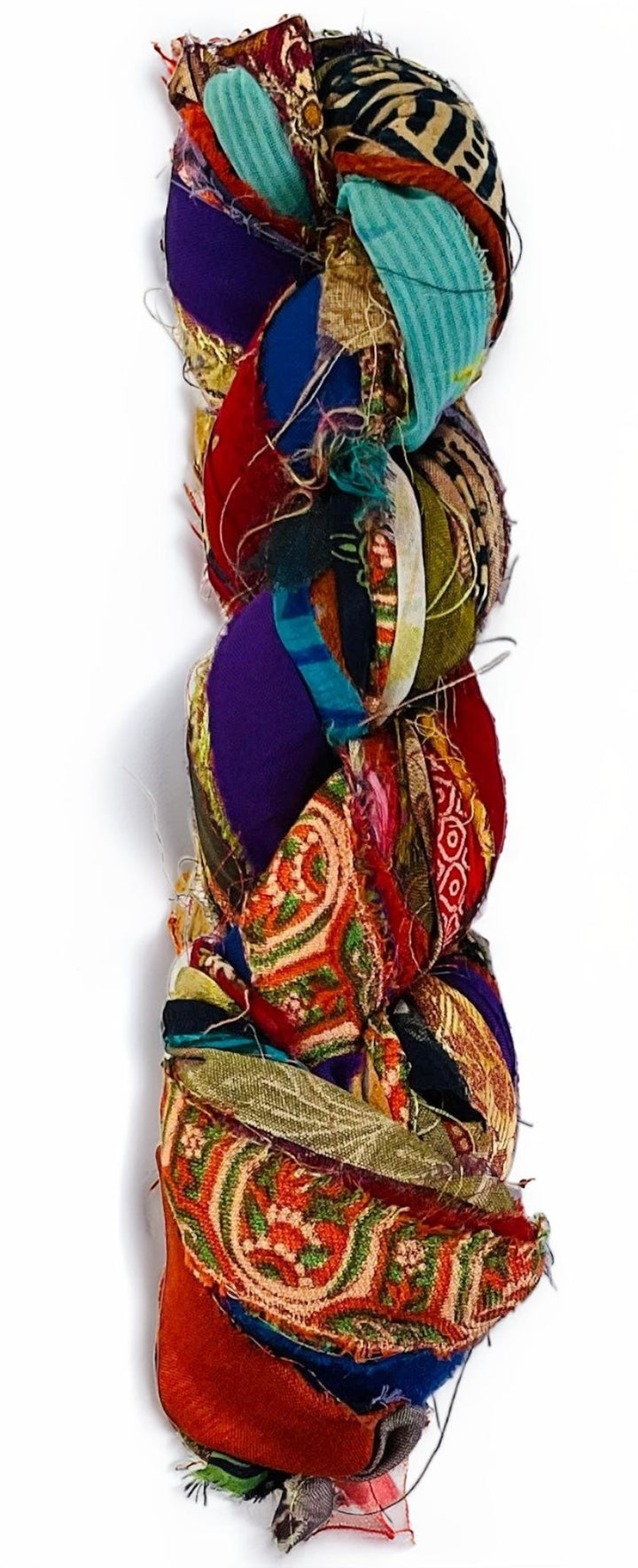 Recycled Ribbon Multi Colour Sari Yarn 2 x 100g Skein